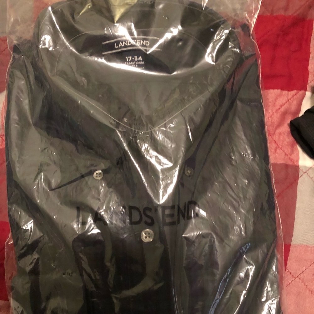 NWT lands end men’s dress shirt
